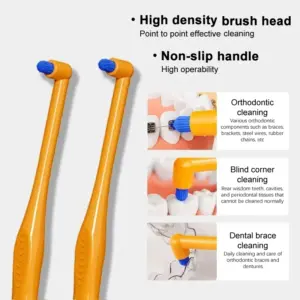 escova interdental de limpeza detalhada