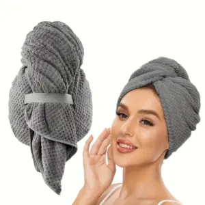 toalha de cabelo microfibra