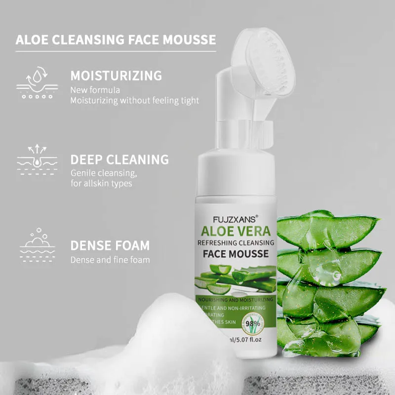 Limpador Facial Mousse Aloe Vera 150ml - Imagem 2