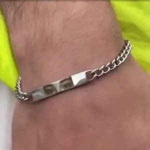 pulseira de aço inoxidável personalizada