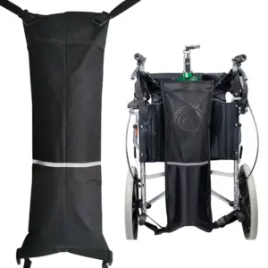 suporte para tanque de oxigênio em cadeira de rodas