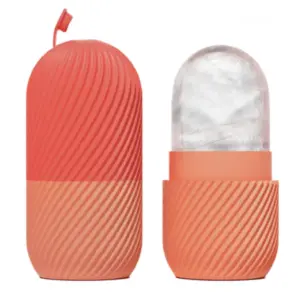 rolo massageador de gelo facial de silicone