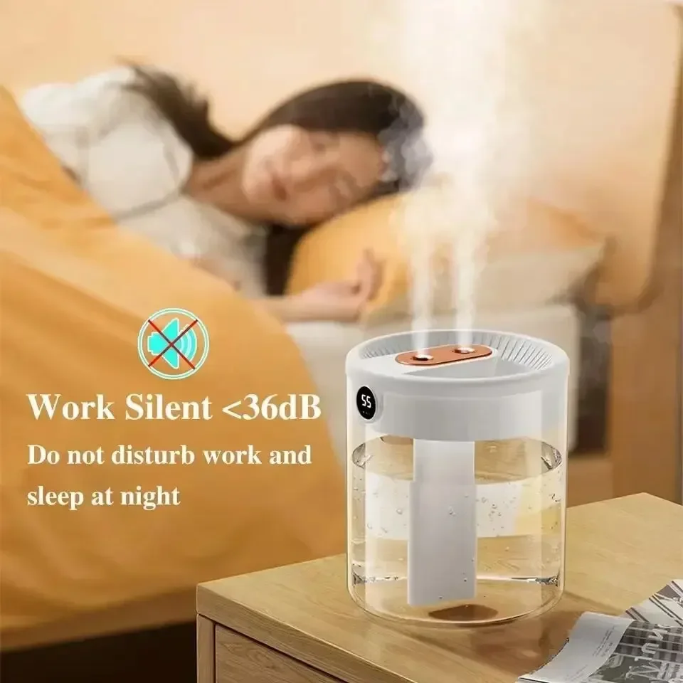 Umidificador de Ambiente USB 2L Silencioso com Display LED - Imagem 3