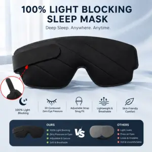 máscara de dormir 3D espuma de memória