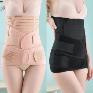 conjunto 3 faixas pós-parto ajustáveis