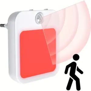 luz noturna plug-in luz vermelha