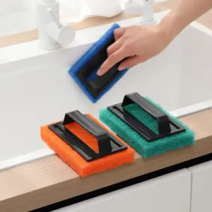 esponja de limpeza com alça