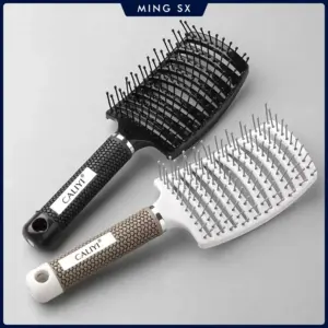 escova curvada ventilada para cabelo
