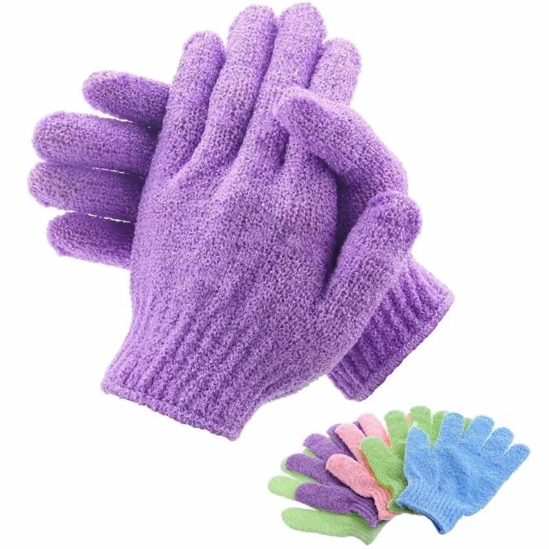 Luva Esfoliante Corporal Nylon Roxo - Imagem 4