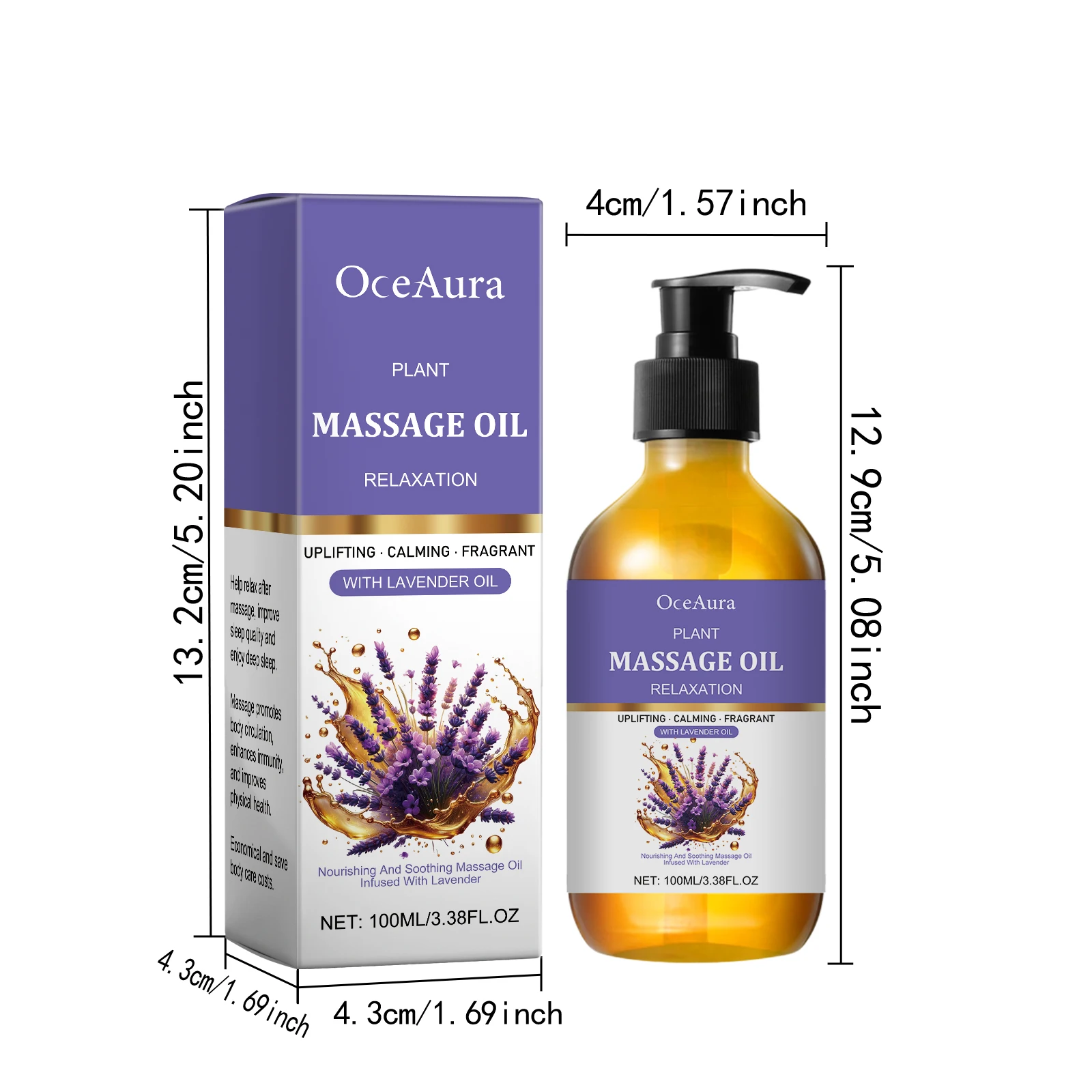 Óleo Essencial de Lavanda Hidratante 100ml - Imagem 6