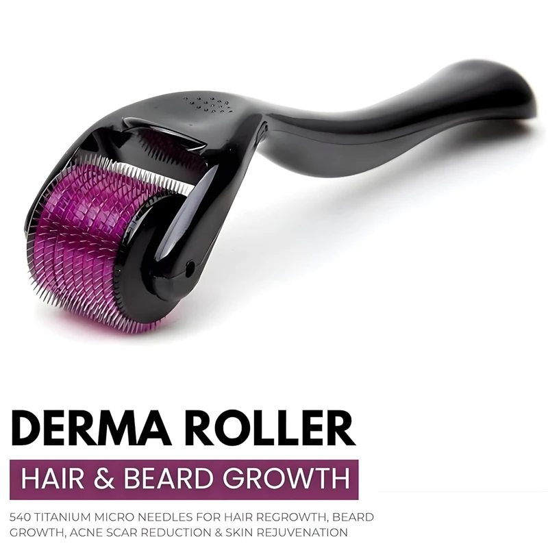Gold Derma Roller 0.5mm 540 Agulhas Aço Inoxidável - Imagem 2