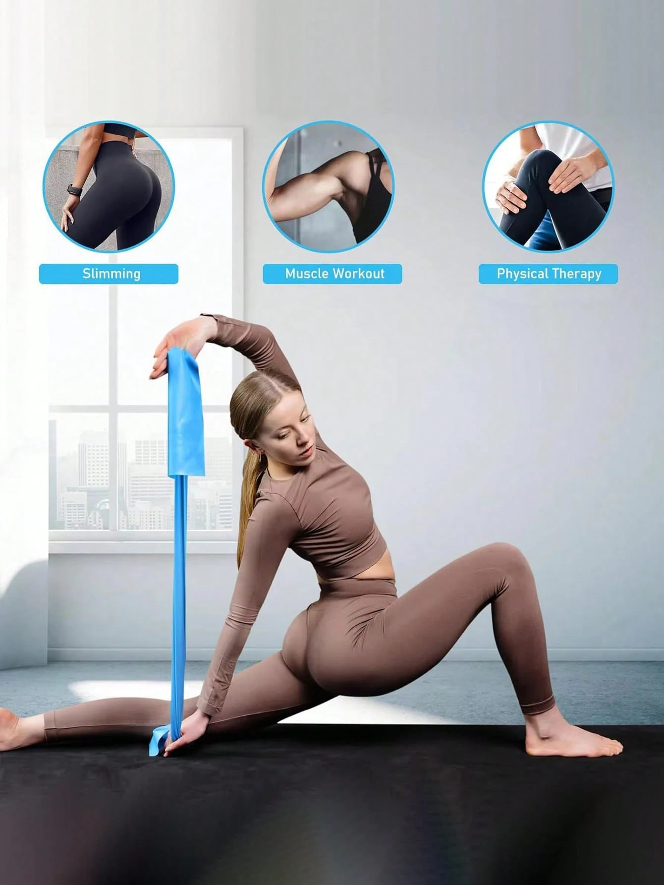 Faixa de Resistência Portátil para Yoga e Pilates - Imagem 4