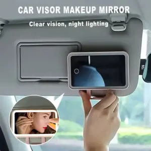 espelho de maquiagem led para carro