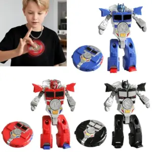 fidget spinner transformável robô dedo