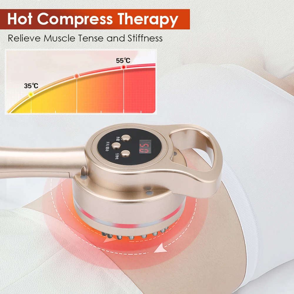 Massageador Corporal Microcorrente Vibração Aquecimento Infravermelho - Imagem 5