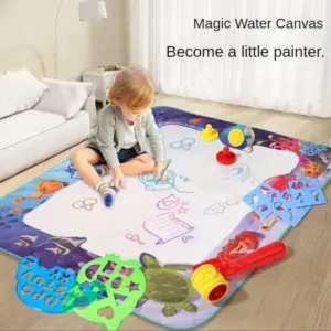 tapete mágico de desenho com água