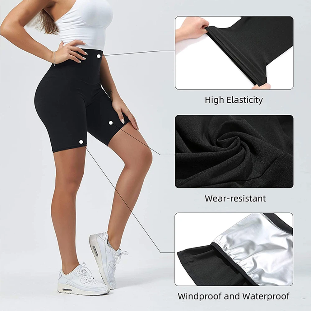 BraceTop Calça Sauna Feminina Cintura Alta Fitness com Bolsos - Imagem 6