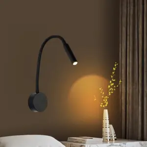 luminária de parede led rotativa