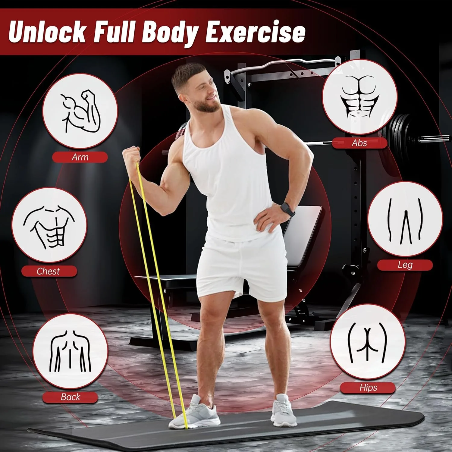 Faixas de Resistência para Exercícios com 7 Níveis - Imagem 3