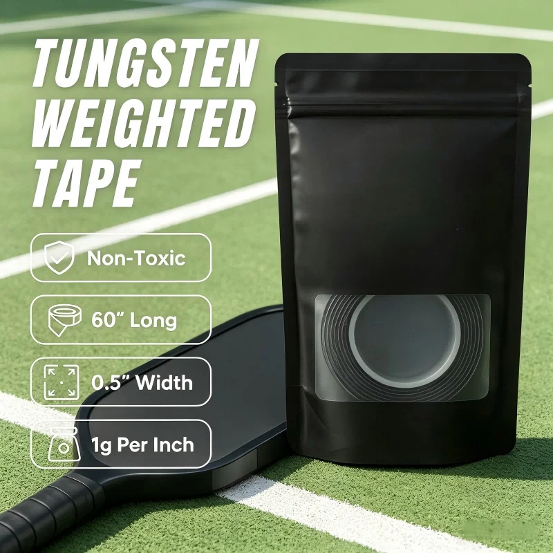 Fita de Peso para Raquete Pickleball Tênis Golfe Preto - Imagem 2