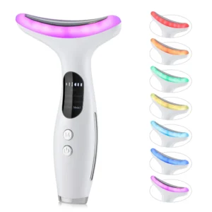 massageador facial pescoço microcorrente led