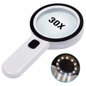lupa de leitura portátil 30x