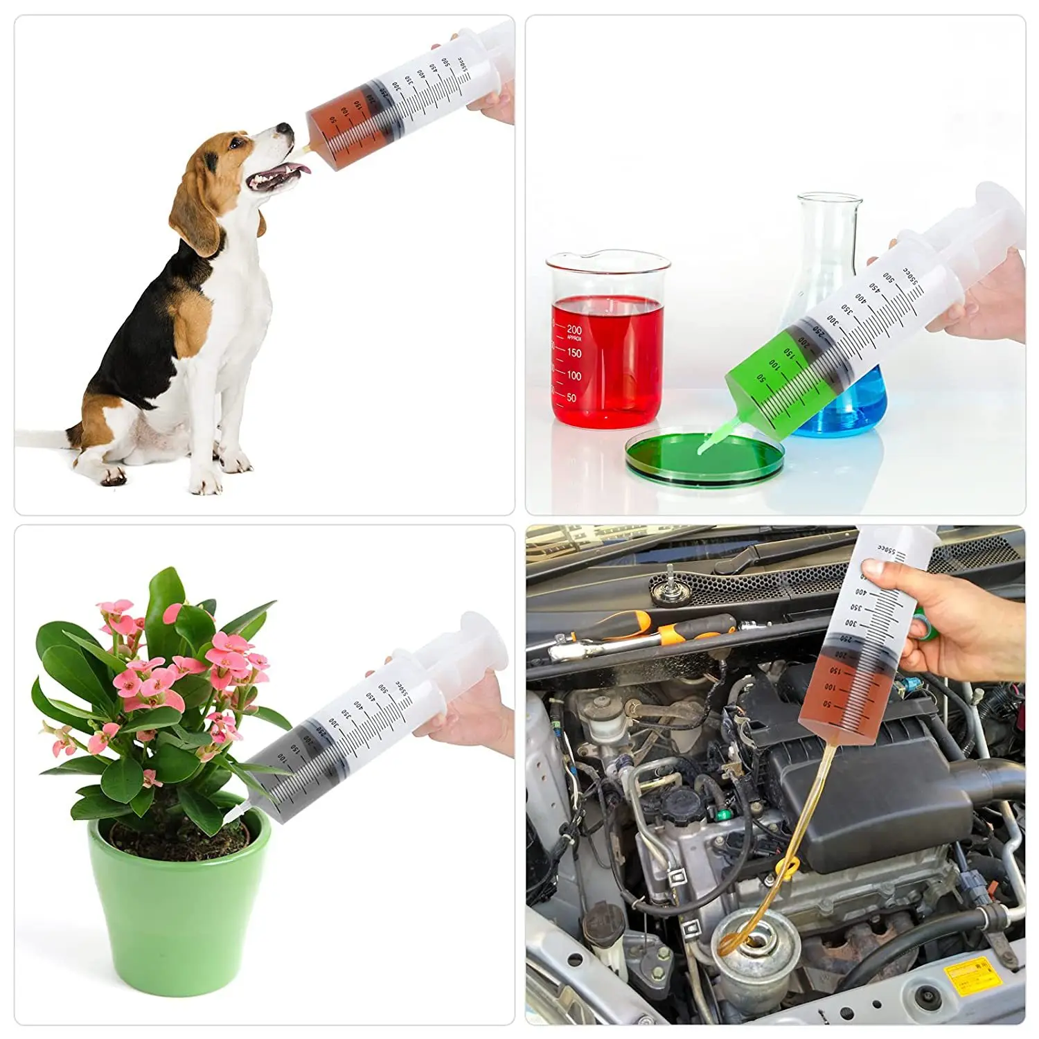 Seringa de Nutrição para Animais de Estimação 100ml-550ml com Mangueira - Imagem 2