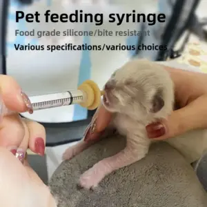 bico de silicone para seringa de alimentação pet