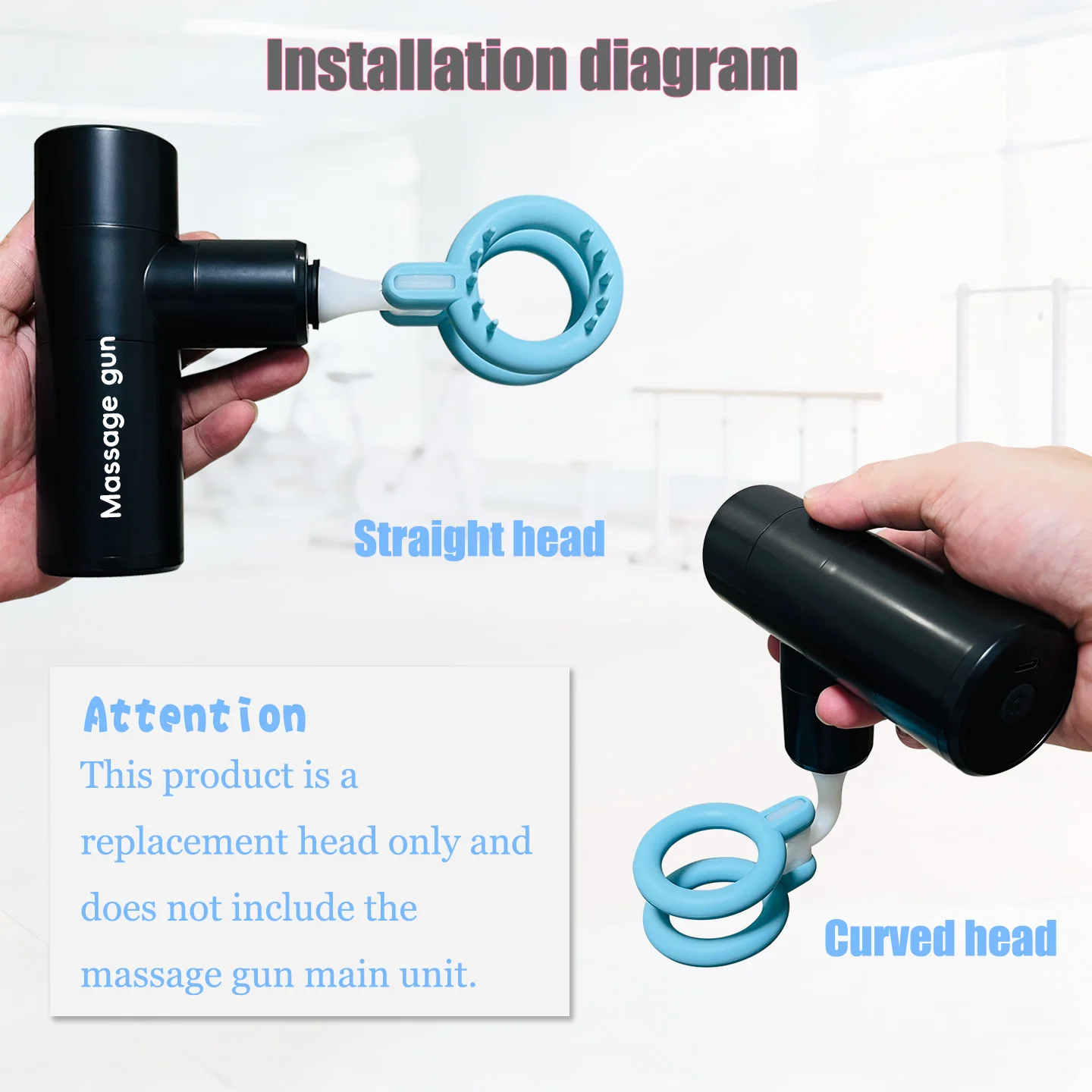 Cabeça de Silicone Substituível para Massageador de Fascia - Imagem 3