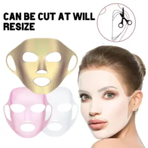 máscara facial de silicone reutilizável