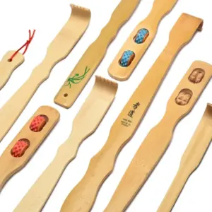 massageador de costas bastão de bambu