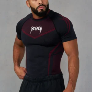 camiseta compressão masculina academia