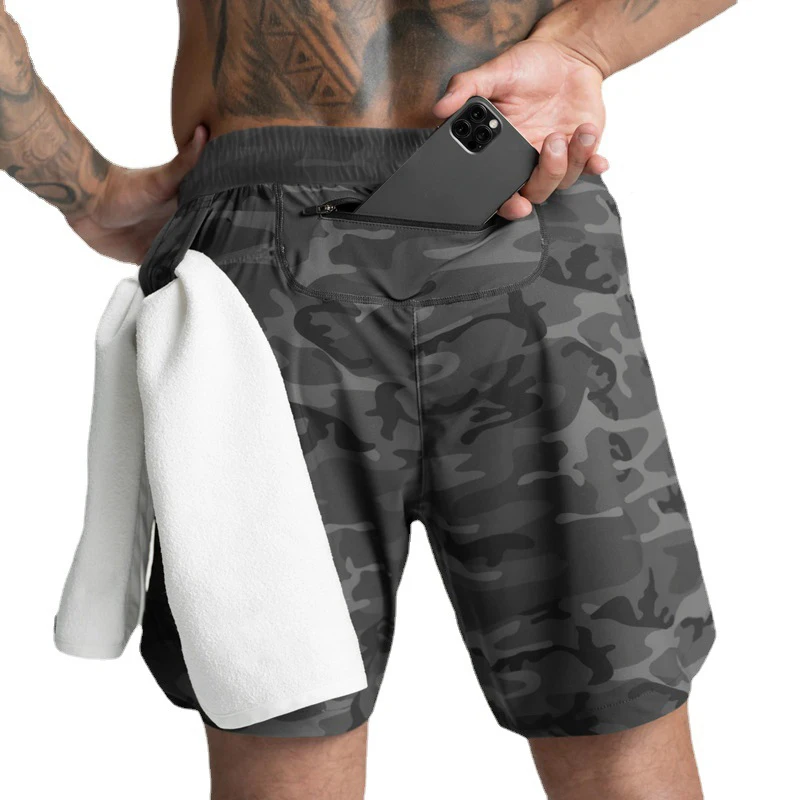 Calção de Corrida Masculino Tecido Secagem Rápida - Imagem 5