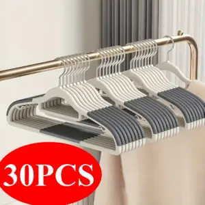 conjunto de 30 cabides antiderrapantes