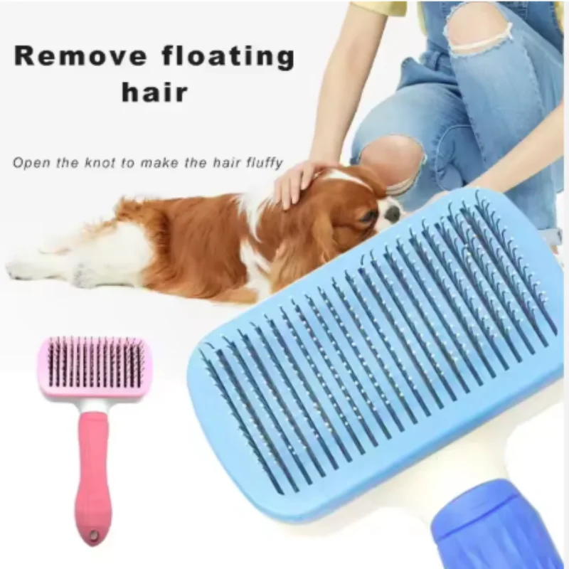 Escova Removedora de Pelos para Cães e Gatos Preto - Imagem 3