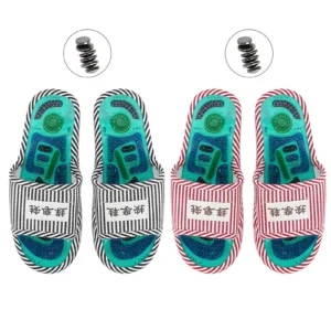 chinelo de massagem magnética acupoint