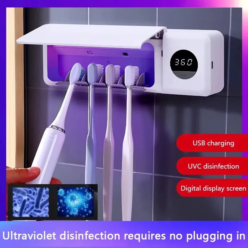 suporte escova de dentes uv recarregável