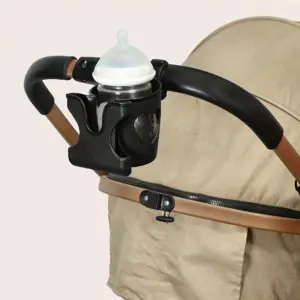 suporte de copo e celular para carrinho de bebê