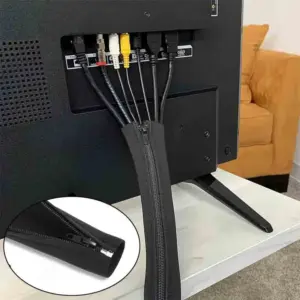 organizador de cabo com zíper