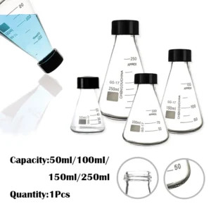 frasco erlenmeyer vidro borosilicato