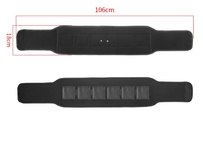 Massageador Elétrico Portátil Cinto Corporal Recarregável Preto - Imagem 5