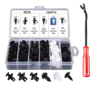 kit clipes fixação automotivos