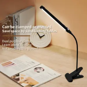 luminária de mesa led com clipe