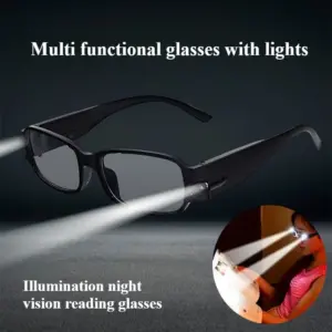 óculos de leitura com LED