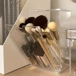 organizador de maquiagem acrílico transparente