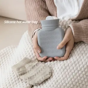 garrafa de água quente silicone 300ml