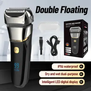 navalha elétrica masculina recarregável