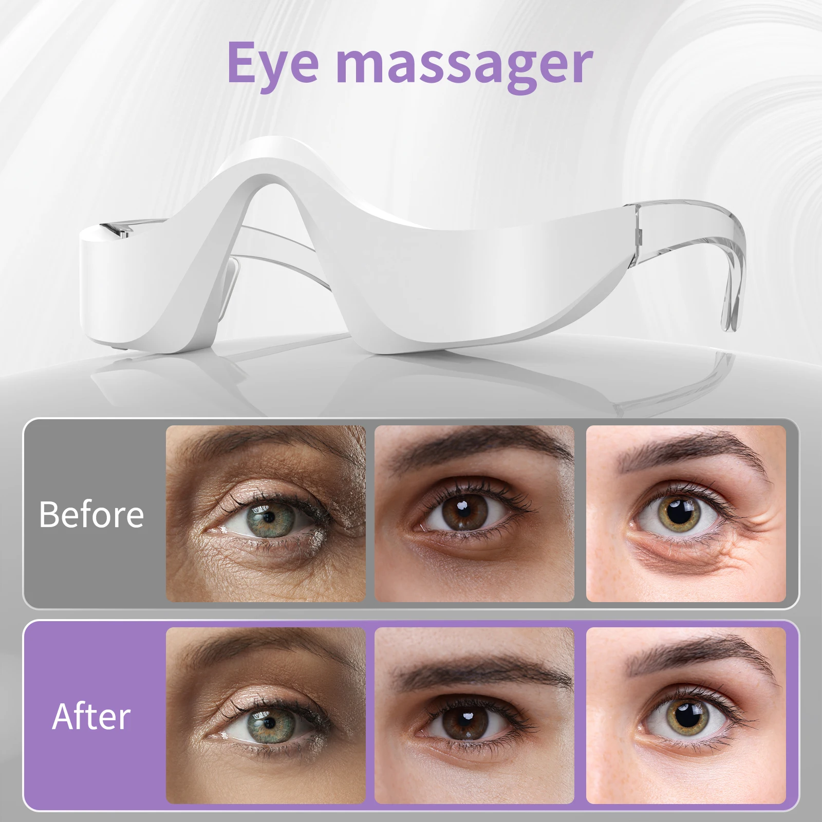 Dispositivo de Beleza LED 3 Cores para Olhos Massageador Microcorrente - Imagem 6
