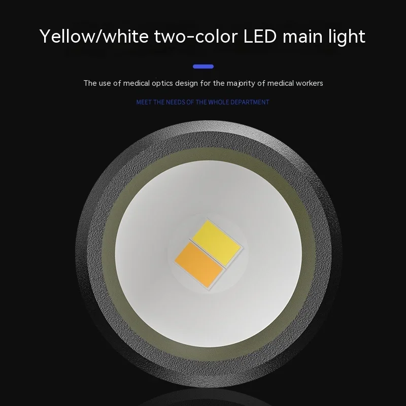 Lanterna Clínica LED Recarregável USB-C com Luz Branca e Amarela - Imagem 5