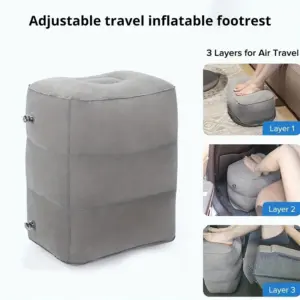travesseiro inflável para pés três camadas